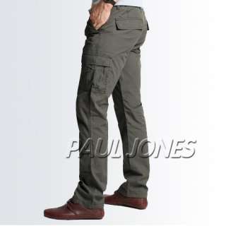 New Mens Fashion Slim Fit Straight Pants Trousers,Side Pockets Premium 