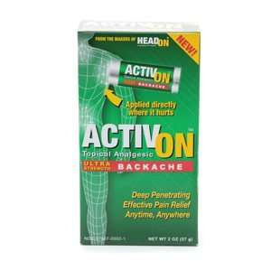  ActivOn Topical Analgesic, Ultra Strength Backache   2 oz 