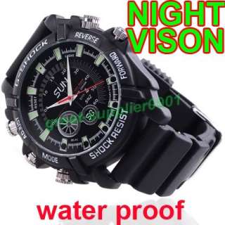 16G Full HD Real 1080p Night Vision Waterproof Spy Watch Camera DV 