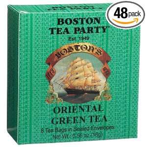 Boston Teas Oriental Green Tea, 8 Count Tea Bags (Pack of 48)  