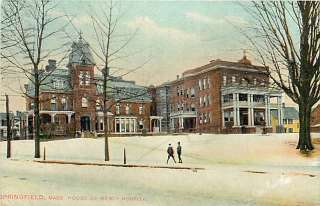MA SPRINGFIELD HOUSE OF MERCY HOSPITAL SNOW MAILED 1909 R58507  