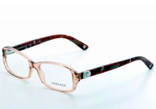 Versace Eyeglasses 3146 B Brown Transparent Frames  