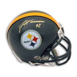 James Harrison Autographed Pittsburgh Steelers Mini Helmet