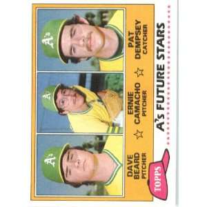  1981 Topps # 96 Beard/Dempsy/Camacho Oakland Athletics 