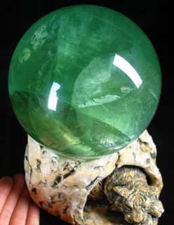 STUNNING 5.0 Fluorite Sphere, Crystal Ball, Mineral, Rock, Stone 