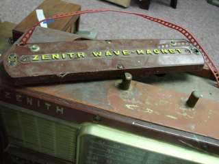 RARE Zenith Wave Magnet Leather Transoceanic L600 Radio SW Nautical 