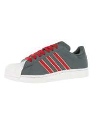 Adidas Kids Superstar 2 Casual Shoe Red, Gray, White