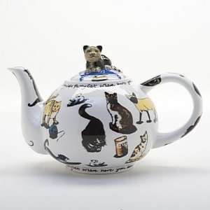  Cat Tea Teapot by Paul Cardew   2 Cup