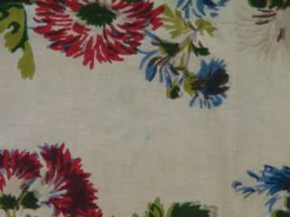 Vintage Cotton Floral 30s or 40s 3769 Fabric Drapery  