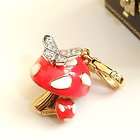 Genuine Juicy Couture Red Mushroom & Butterfly Charm ♥