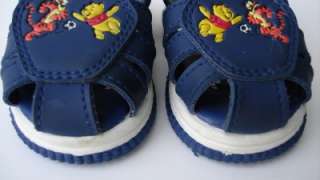 Pooh Childrens Footwear Baby Boy Girl Navy Sandals NIB  