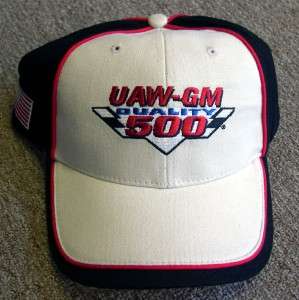 NASCAR UAW GM QUALITY 500 HAT LOWES CHARLOTTE BK/BG NEW  