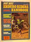 vintage old collectible dirt bike enduro riders handbook oct 1980 