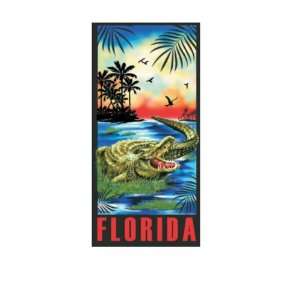    12 Florida Alligator Beach Towels 30 X 60 Wholesale