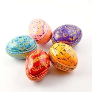  Wholesale Wooden Easter Egg (geometric designs)