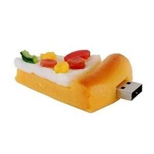  1GB Delicious Pizza Shape Flash Drive (Yellow 