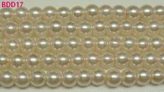 230pcs 3mm IVORY Faux Pearl Glass Round Necklace Jewelry finding Beads 