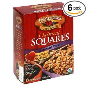 Country Choice Organic Oatmeal Raisin Nutritional Oatmeal Squares, 11 
