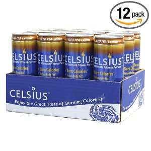 Celsius Sparkling Orange, 12 Ounce (Pack of 12)  Grocery 