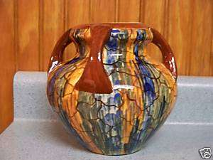 Wloclawek Handpainted Pottery Vase  