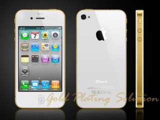NEW iPhone 4 WHITE 8GB 24ct Gold Plated 24k  FACTORY UNLOCKED 