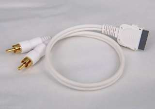   RCA LINE OUT audio cable for iPad 2 iPhone 4S 4 3GS iPod Touch Classic