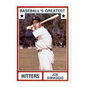  1982 TCMA Greatest Hitters #3 Joe DiMaggio Everything 
