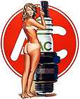 Vintage AC SPARK PLUG Vinyl Decal Sticker 4075