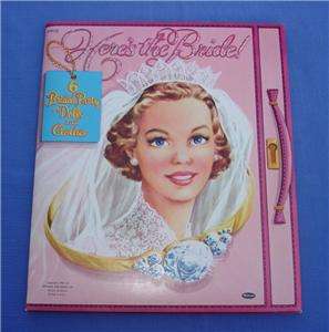 Vtg 1953 Whitman Paper Dolls HERES THE BRIDE Folder Complete Set 