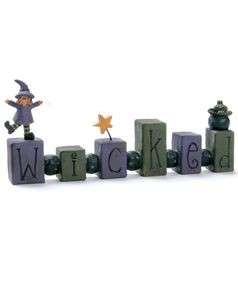 Wicked Witch Block Blossom Bucket Halloween  