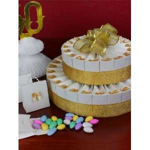  2 Tier Golden Anniversary Favor Cake Kit Health 