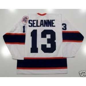    Teemu Selanne Winnipeg Jets Vintage White Jersey