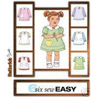 Butterick 4379 Toddlers Pinafore & Dress 1   4  