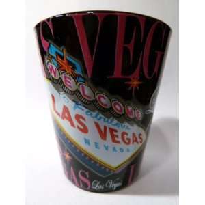  Las Vegas Nevada Black & Pink Welcome Sign Shot Glass 