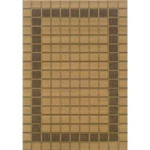  Lanai Checker Beige / Brown Contemporary Rug Size 25 x 