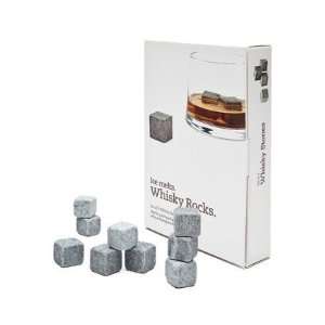 Whiskey Stones   Set of 9 Grey Whiskey Rocks   Includes Gift Box 