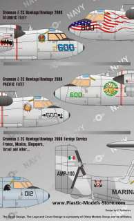 US E 2C Hawkeye 2000 Pacific Fleet decals 1/48 AD 4830  
