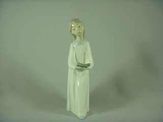 LLadro Girl with Candle Glazed Figurine 4868  