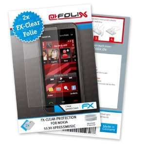  2 x atFoliX FX Clear Invisible screen protector for Nokia 