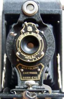 Antique Vintage Folding Camera Eastman Kodak Hawk Eye Shutter No. 2 