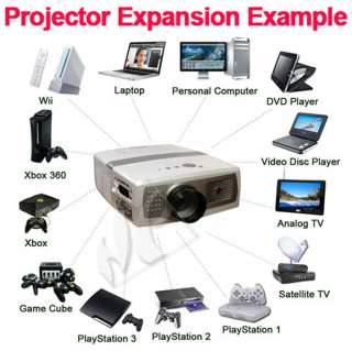 LCD HD 1080P Projector HDMI for Home Theater DVD TV Wii  