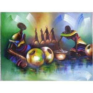  Asante Market Woman Canvas Art