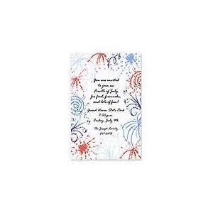 Fireworks USA Holiday Invitations