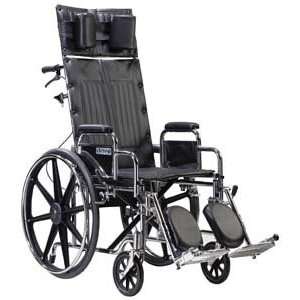 Sentra Reclining Wheelchair with Various Arm Styles and Elevating Leg 