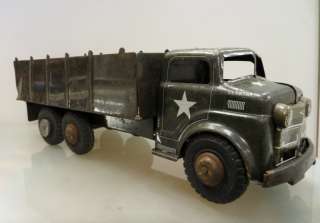 Nice Lumar Pressed Steel / Tin Litho 2.5 Ton Army Truck  