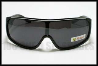ROBOT Sunglasses for Men Futuristic Style Flat Top with White Stripe 