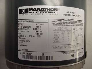 Marathon Elec 5KH36MNA445X Motor 1725/1425 RPM 1PH 1/2HP & Fluid O 