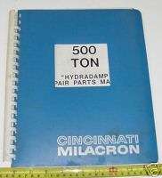 Cincinnati Milacron 500 Ton Injection Molder Manual  
