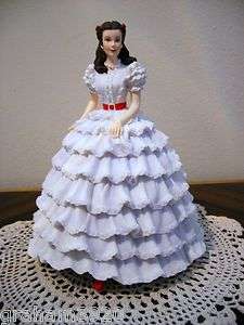 Gone With the Wind~ SCARLETT IN WHITE DRESS ~ SFMB/Musical Figurine 