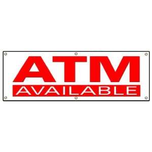  72 ATM BANNER SIGN automatic tell machine bank machine 